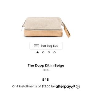 BEIS Dopp Kit Beige
